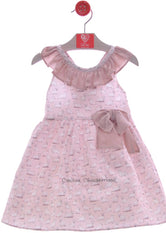 Vestido niña rosa perrito Westie Familia Nápoles de Del Sur