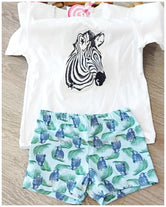 CONJUNTO BAÑO NIÑO CEBRA