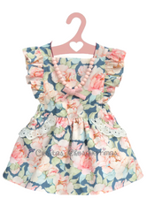 Jesusito y vestido niña rosa ruby de Valentina Bebés