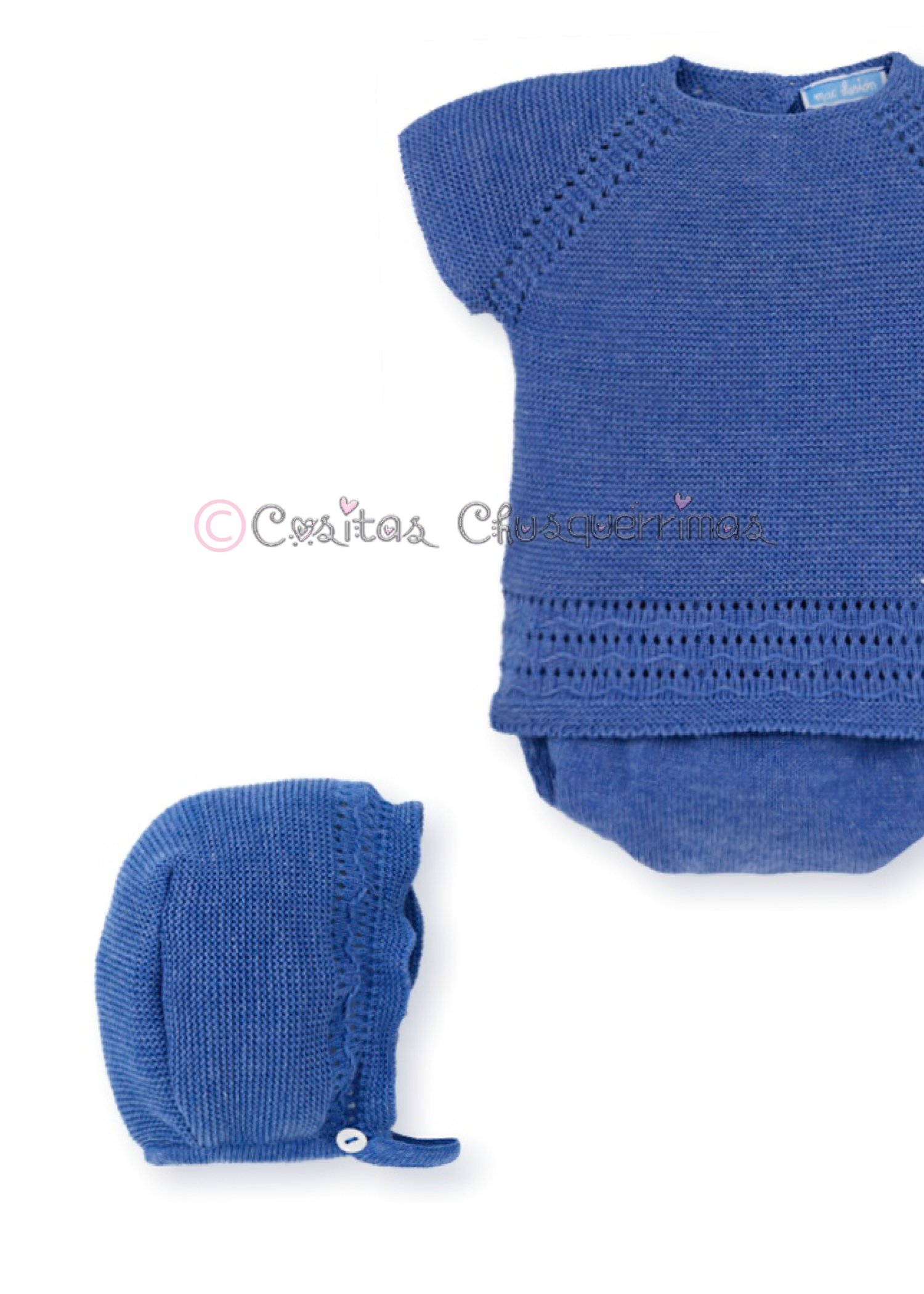 Conjunto cuatro piezas niño azul Formentera Flúor de Mac Ilusion