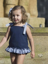 Jesusito bebe niña y braguita navy Peonia de Marane