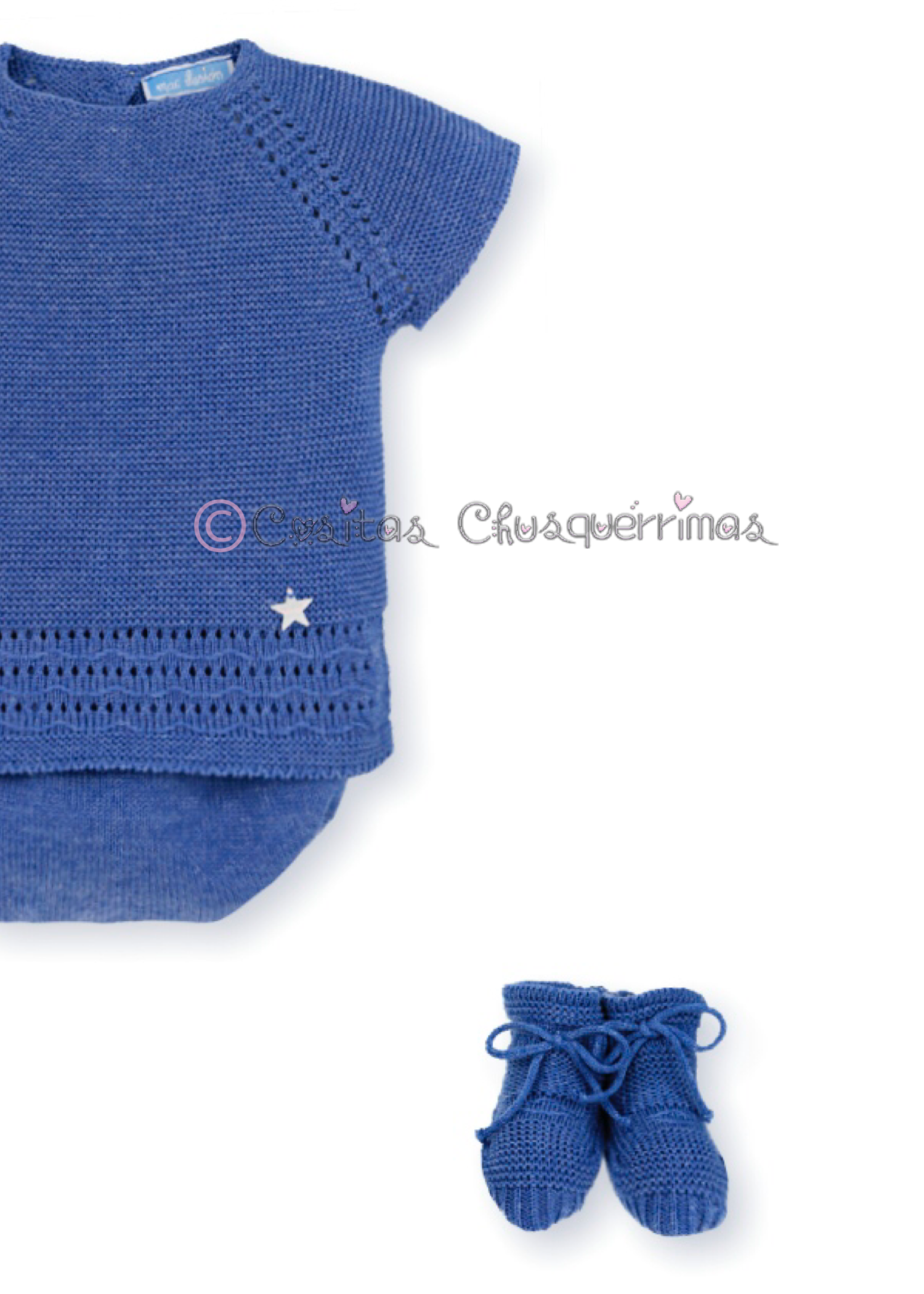 Conjunto cuatro piezas niño azul Formentera Flúor de Mac Ilusion
