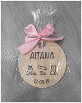 👶 Natalicio Personalizado en madera tallado a mano