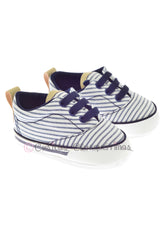 Zapatillas deportivas bebe a rayas azules de EMC