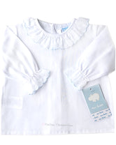 Camisa bebe niño topos celestes blanco de Mac Ilusion