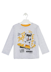 Camiseta niño dog blanco y amarillo de Losan