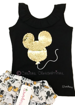 Conjunto camiseta y ranita  Mickey Familia Paris de Diverdress