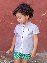 Conjunto bebé niño verde Familia Tigre de Vera