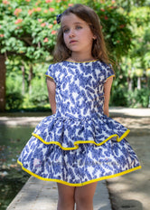 Vestido niña azul Familia Siena de Nekenia