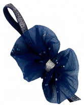 Diadema bebe niña pelo elastica con lazo varios colores