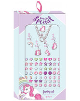 Pulsera niña, abalorios y pegatinas unicornios bisuteria