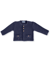 Chaqueta rebeca bebe unisex bolsillos marino de Mac Ilusion