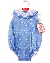 Bombacho bebe unisex corazones celeste Familia Brisa de Del Sur