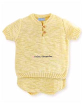 Conjunto bebe unisex amarillo Sunrise Beach de Mac Ilusion