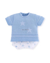 Conjunto bebe niño estrellas mar azul Under the Sea de Mac Ilusion