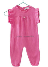 Pelele bebé niña manga corta rosa de Wedoble