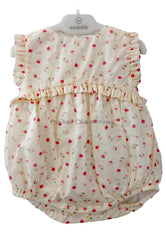 Pelele bebé niña florecitas de Wedoble