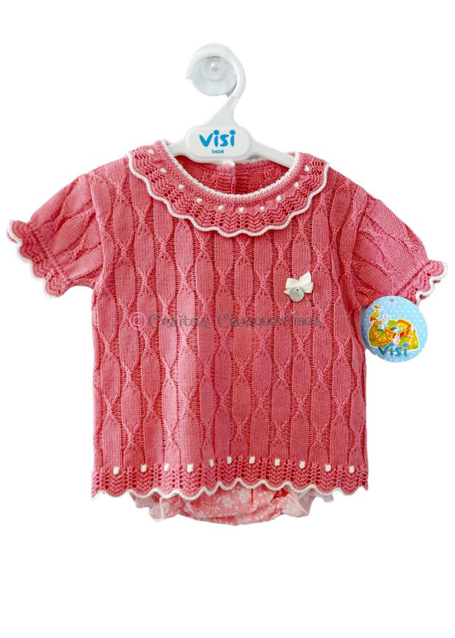 Conjunto bebe niña  coral familia "Coral" de Visi