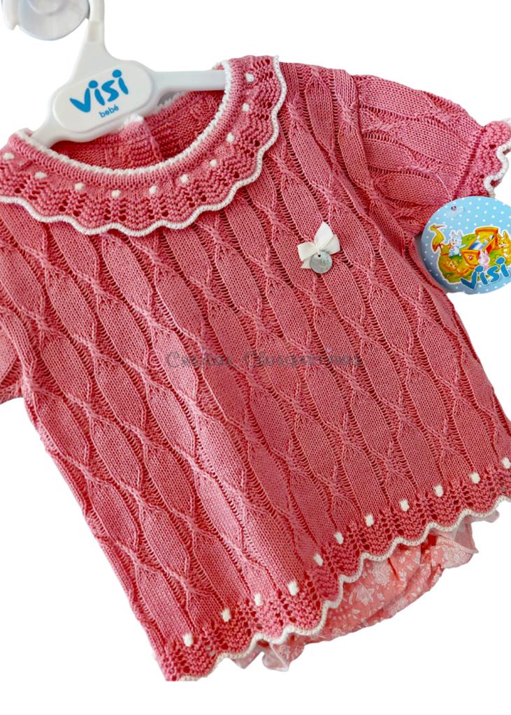 Conjunto bebe niña  coral familia "Coral" de Visi
