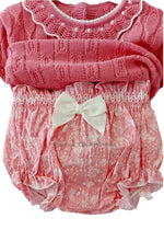 Conjunto bebe niña  coral familia "Coral" de Visi