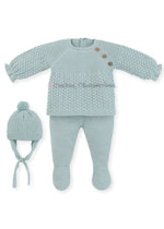 Conjunto bebé niña-unisex 3 piezas canesú menta y  orquidea  Familia "Forest Animal"  de Mac Ilusión