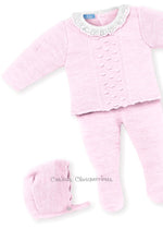 Conjunto bebé niña 3 piezas  rosa  Familia "Dreaming of snow"  de Mac Ilusión