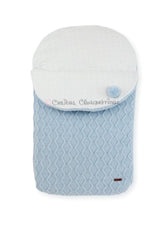 Saco Arruyo forro vieya azul "Snow Flakes" de Mac Ilusión