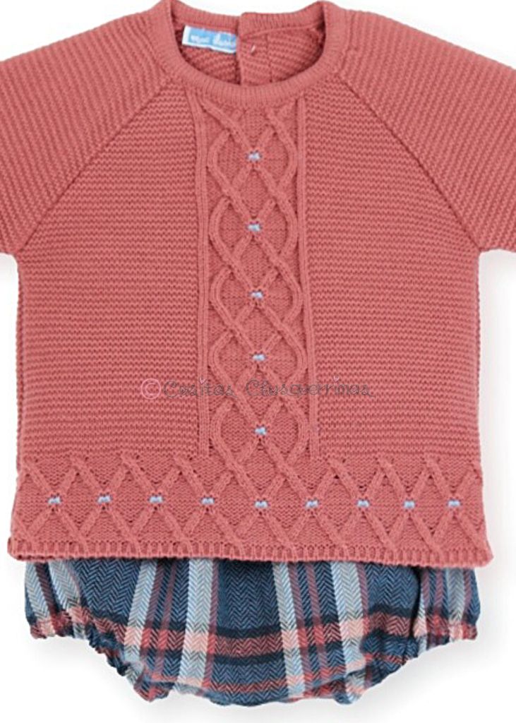 Conjunto bebé niño 2 piezas jersey+coulotte Familia London Style de Mac Ilusión
