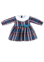 Vestido bebé niña marsala Familia London Style de Mac Ilusión