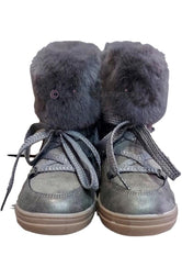 Bota niña gris con pelito de Crecendo