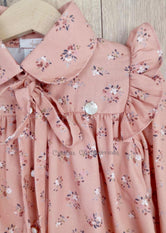 Camisa niña melocotón Familia Leslei de Boétie