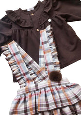 Blusa niña chocolate Familia Vivien de Boétie