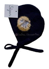 Gorro bebé unisex niña/niño negro de Sigar