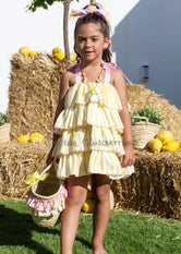 Vestido Niña Familia Limones de Mon Petit Bonbon