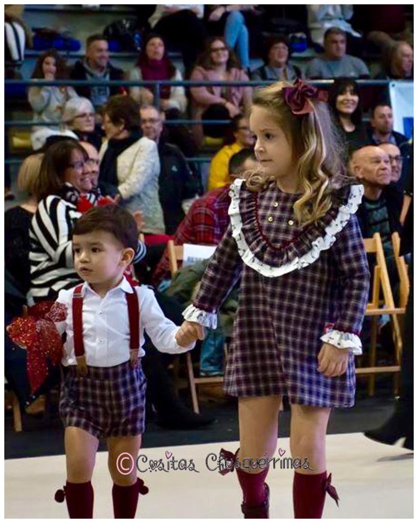 Conjunto bebe niño tartan con tirantes Familia Reina de Del Sur