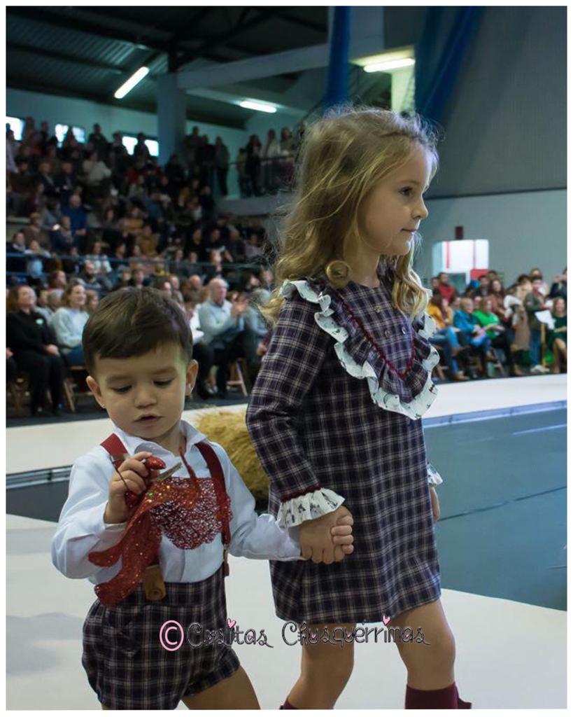 Conjunto bebe niño tartan con tirantes Familia Reina de Del Sur
