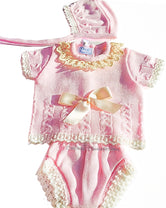 Conjunto bebe niña perle rosa de Dulce de Fresa