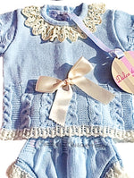 Conjunto bebe niño perle celeste de Dulce de Fresa