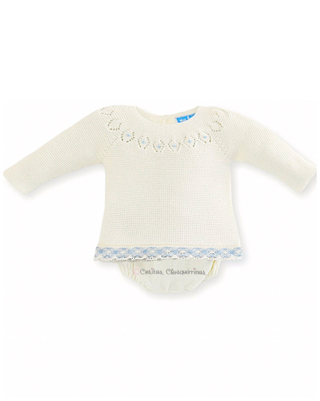 Conjunto bebe unisex blanco roto Cofete Playa de Mac Ilusion
