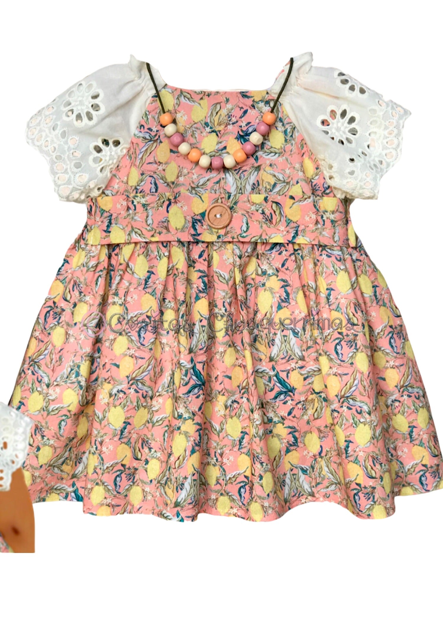 Jesusito Bebé Niña y vestido Niña limones de Valentina Bebés