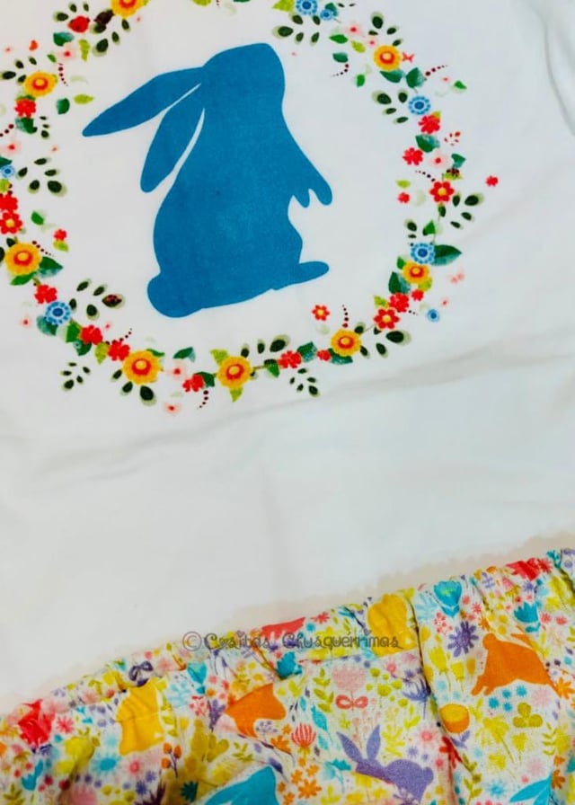 Conjunto bebé niño print conejos turquesa Colección Conejos de Pio Pio