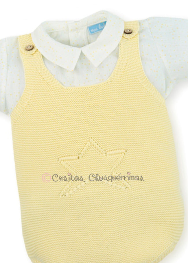 Peto y camisa bebé  niño Estrellas de Elba  de Mac Ilusion