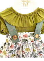 Pichi y camiseta bebé niña cebras de Valentina Bebés