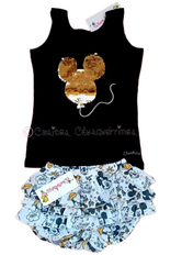 Conjunto Camiseta y bombacho Mickey Familia Paris de Diverdress