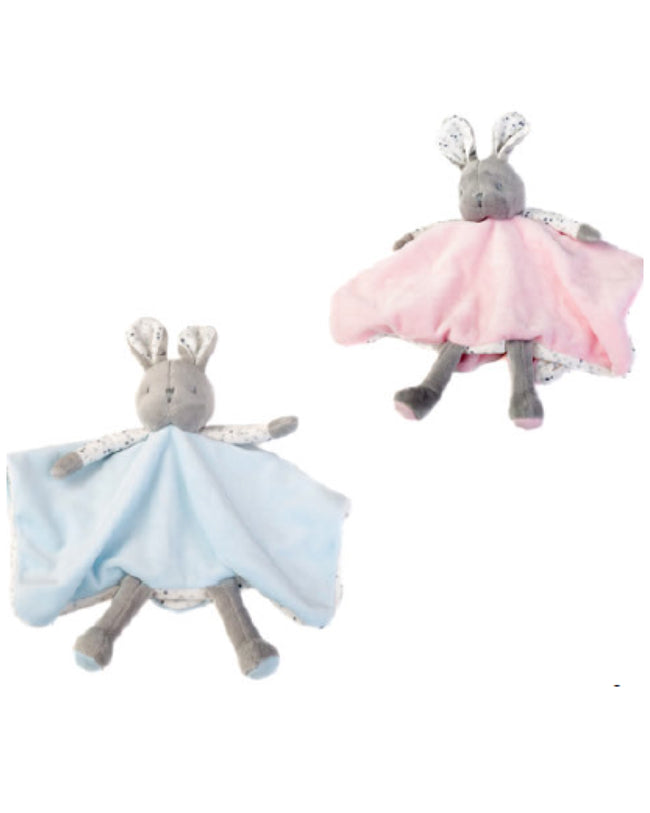 Muselina bebe unisex con muñeco conejito Dudu varios colores