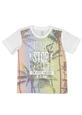 Camiseta niño "Never stop rolling skate hard or go home" de Birba Trybeyond