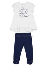 Conjunto camiseta y Leggin niña azul marino de Birba Trybeyond