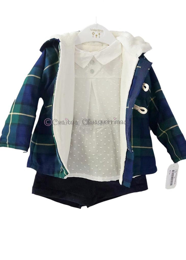 Conjunto bebé niño chaqueton, camisa y pantalón de Valentina Bebés