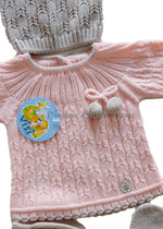 Conjnunto primeras puestas bebé niña rosa palo Familia Sheep de Visi